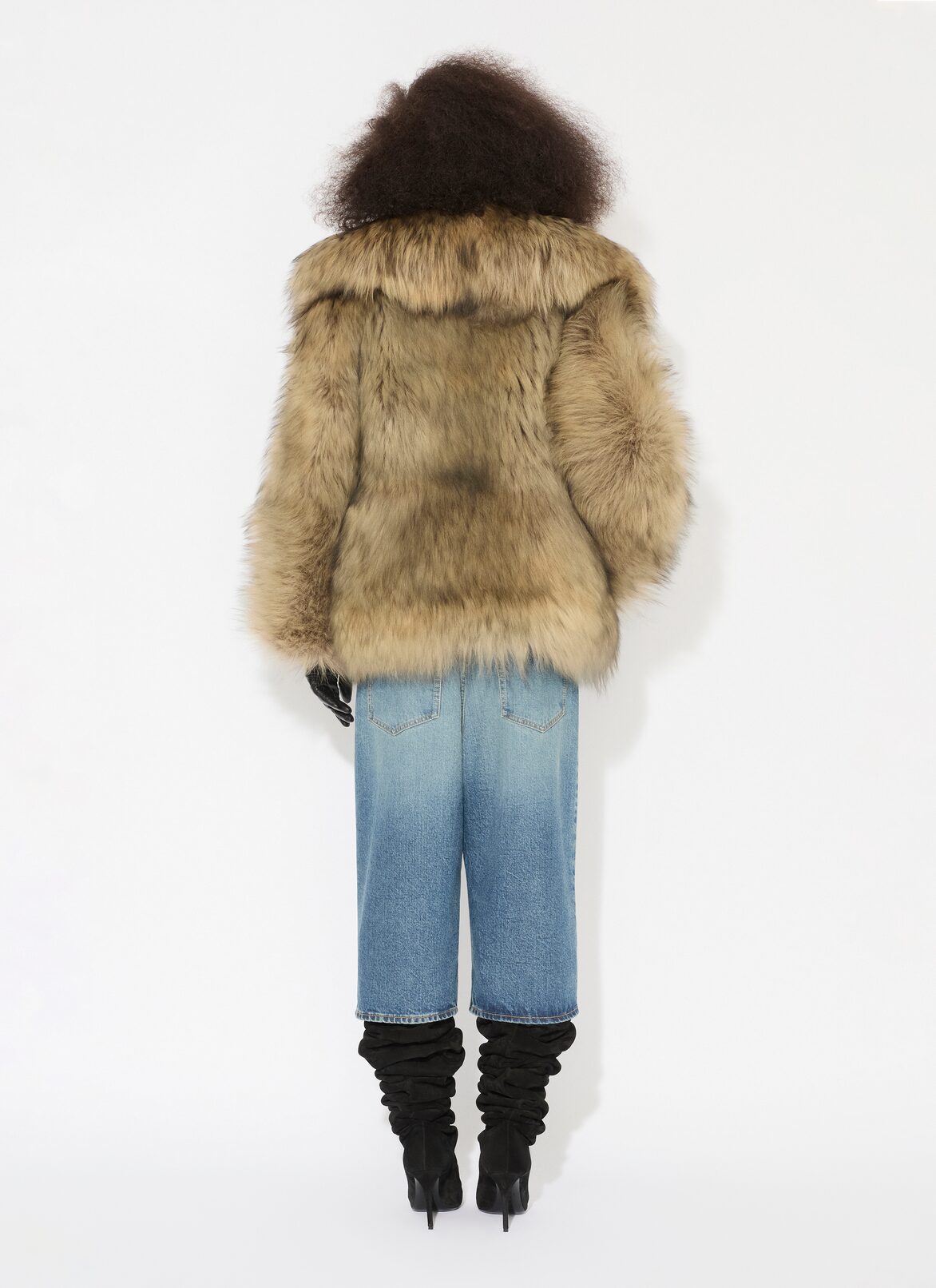DENIM BERMUDA SHORTS WITH KNITTED WAISTBAND ALAÏA BLEU VINTAGE DENIM BERMUDA SHORTS WITH KNITTED WAISTBAND